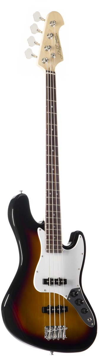 J & D JB 3TSB 3-Tone Sunburst - Elektrische basgitaar