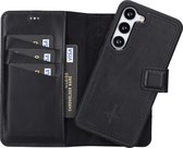 NorthLife - Geschikt voor Samsung Galaxy S23 - Lederen Afneembare 2-in-1 bookcase hoes - Zwart