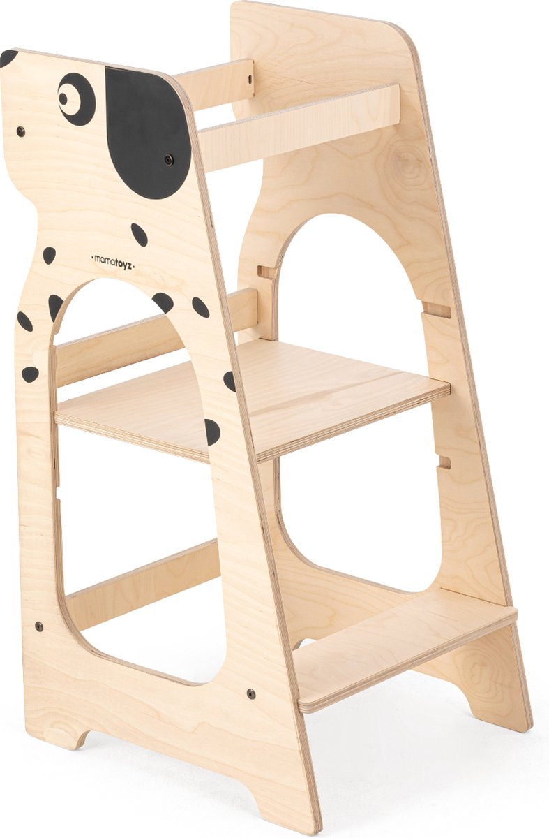 BOMI® Vario leertoren Swubi houten kinderkrukje I Leertower voor kinderen die al kunnen staan | Tower keuken kindermeubels Learning Tower I Meer veiligheid voor kinderen die groter worden