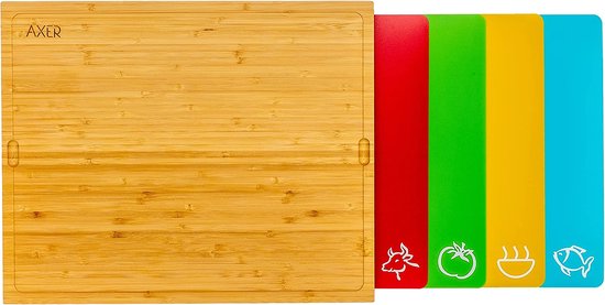 Chef Aid Grote Snijplank Wit – Voedselveilig, Antislip Kunststof plank met Handvat, vaatwasmachinebestendig en onderhoudsvriendelijk – 40 × 30 × 0,4 cm
