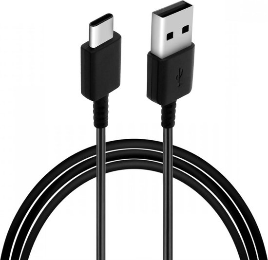 Informeer kanaal Bloesem Samsung USB-A naar USB-C Kabel Origineel Zwart 0.8 Meter | bol.com