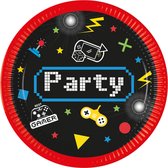 Gaming Party borden (8 stuks) - 23 cm