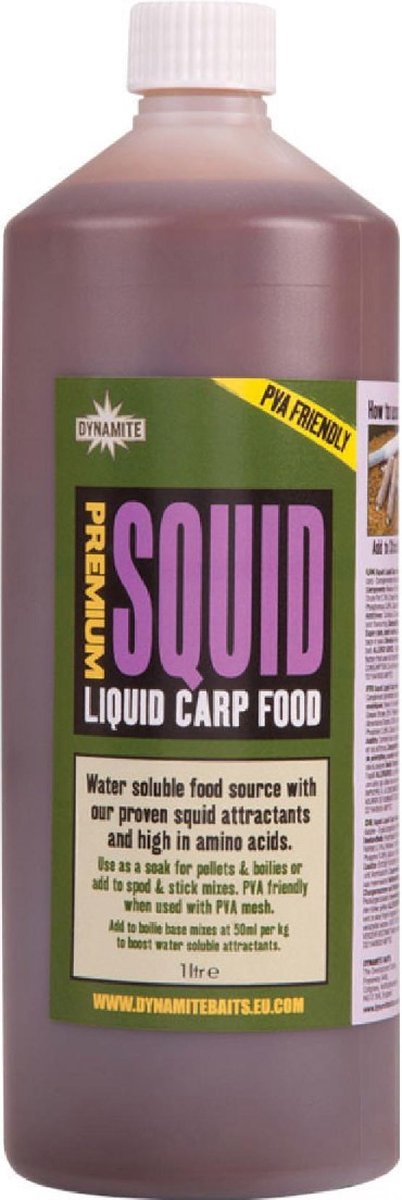 Dynamite Baits Liquid Carp Food - 1L Squid van Dynamite Baits — afbeelding 2