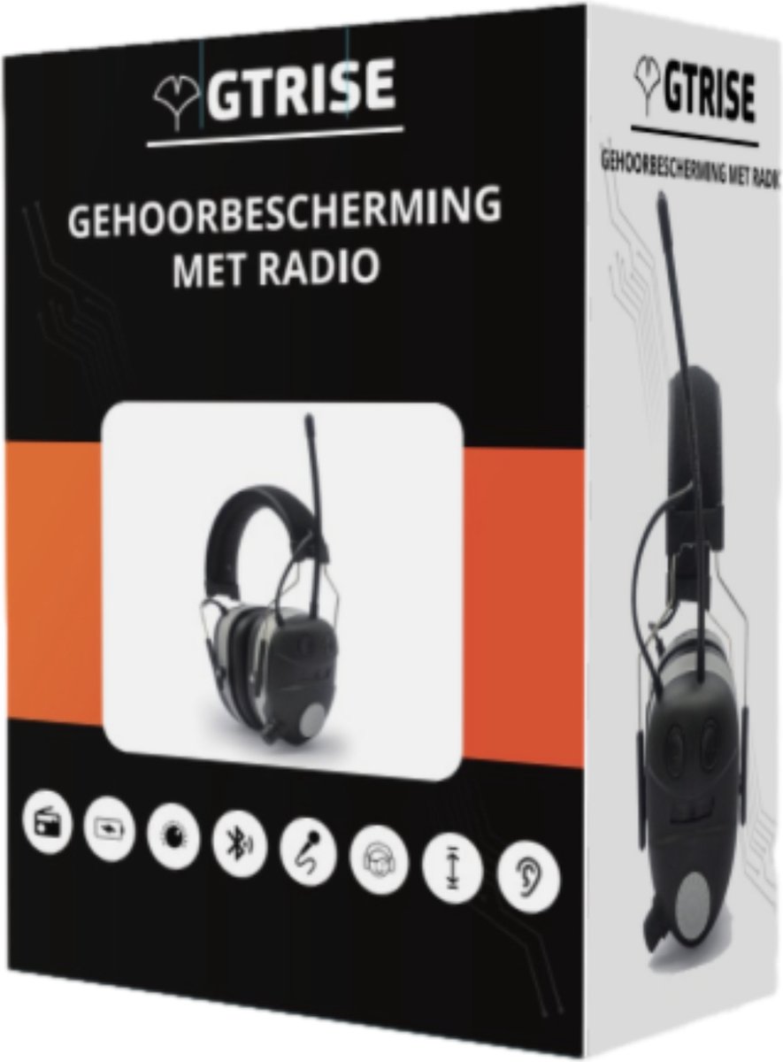 Gehoorbescherming Met Radio - Oorkappen Met Radio - Bluetooth - FM/AM radio  - 150 uur... | bol.com
