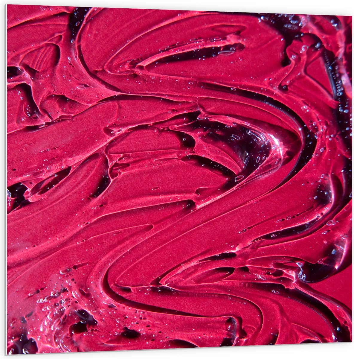 PVC Schuimplaat - Texuur in Roze Verf - 100x100 cm Foto op PVC Schuimplaat (Met Ophangsysteem)