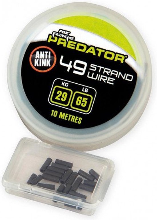 Fox Rage - Staaldraad Predator 49 strand steel wire inc crimps - Fox Rage van Fox Rage — afbeelding 2
