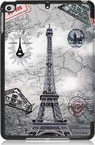 Bescherm-Cover Map Hoes Etui geschikt voor iPad Mini 4 - 5. - Parijs