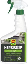 Herbistop Spray Pad & Terras - gebruiksklare onkruid- en mosbestrijder - snelle werking - spray 750 ml (7,5 m²)