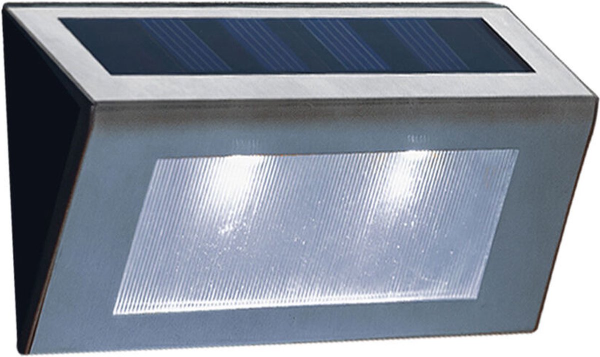 Modee Lighting - LED Wandlamp Solar duo-pack - IP44 - 12lm - 6000K daglicht wit