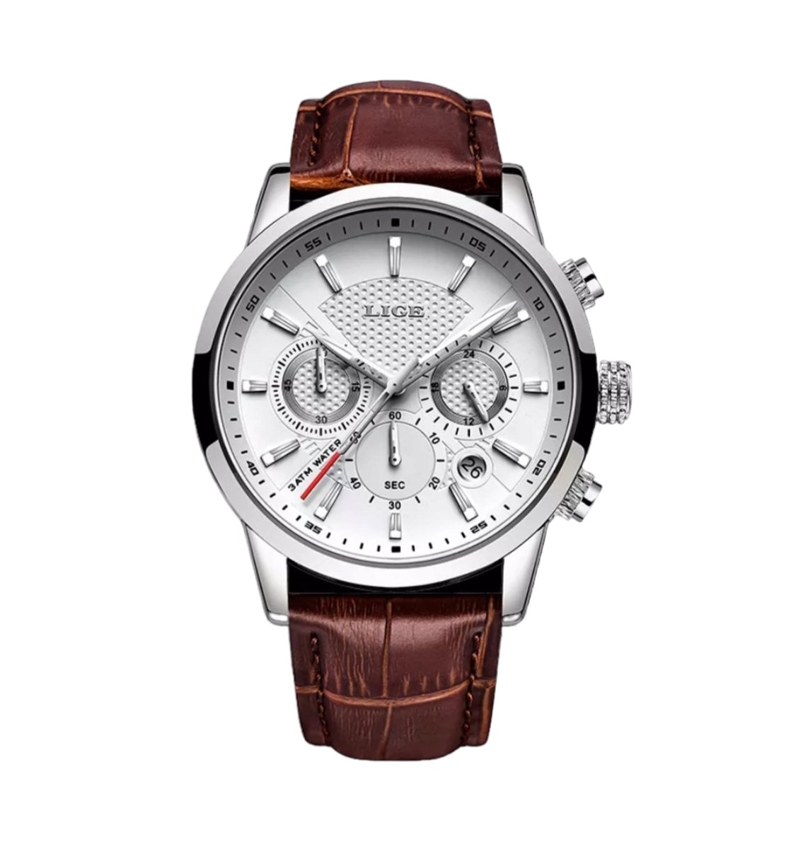 Horloge- Heren- Dames -Unisex- Lux- Top- Merk- Leder- Chronograaf -Waterdichte -Sport - Business - Casual - Fashion -Datum- Insta- Quartz- Horloge- Voor Women- Men- Watch- TikTOK- Leather- belt