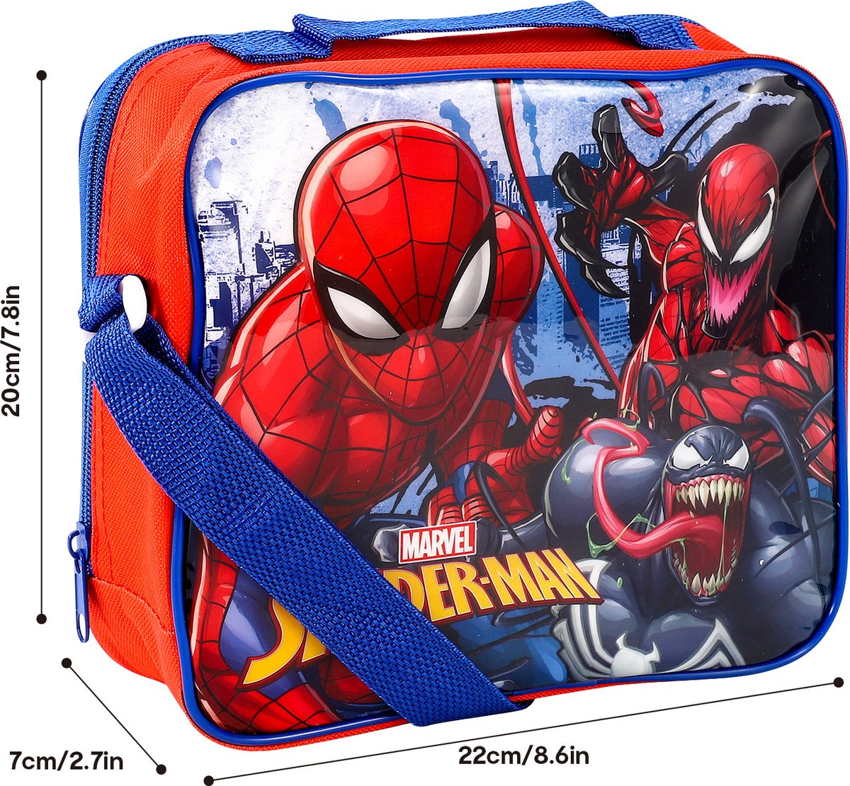 SPIDER-MAN Lunch bag avec boîte à lunch et tasse Spiderman