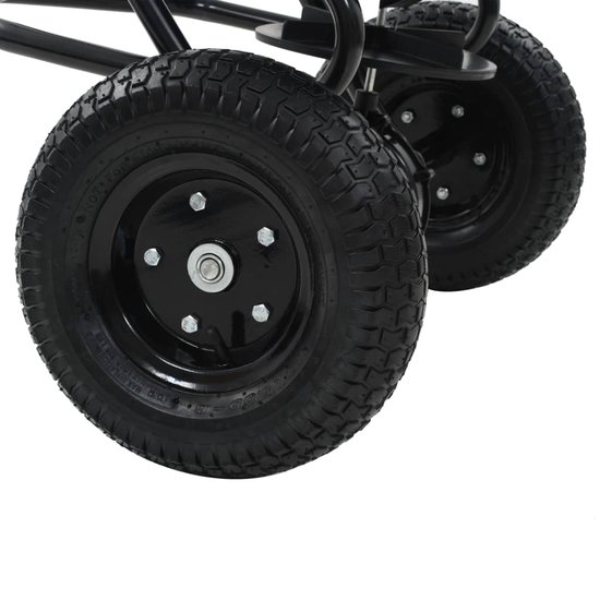 vidaXL - Strooiwagen - sleepmodel - 45 - L - 125x74x79 - cm - PVC - en - staal van Merkloos	 — afbeelding 3