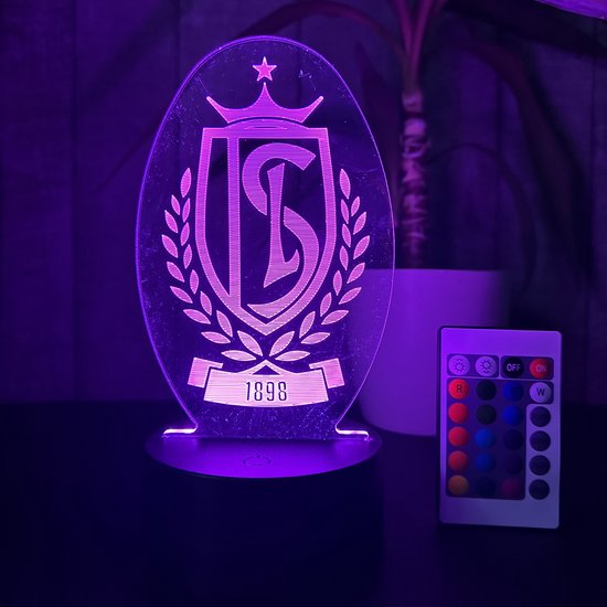 Lampe Ballon De Handball Personnalisable - 16 Couleurs, Veilleuse LED 3D - Nom Ou Message Gravé - Idée Cadeau Fan De Hand