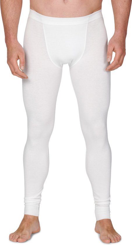 Man met witte thermo broek.