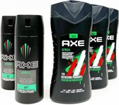 Axe Africa 3 Douchegel & 2 Deodorant Spray