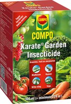 COMPO Karate Garden - insectenbestrijder - concentraat - tegen bijtende en zuigende insecten - voor groenten, fruit en sierplanten - snelle werking - doosje 300 ml (min. 224 m²)
