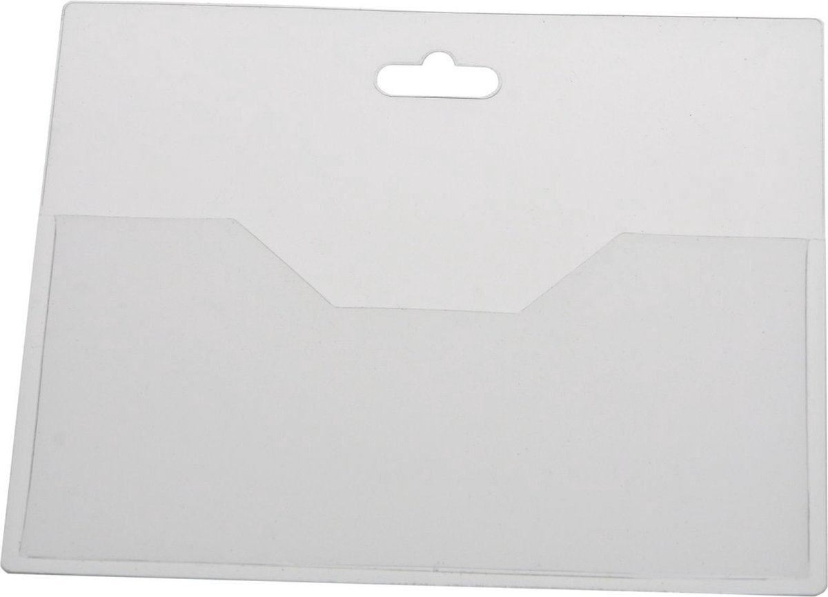 Europel Badgehouder of Pashouder – Pasjes 90 x 60 mm – Open– Transparant – 24 stuks
