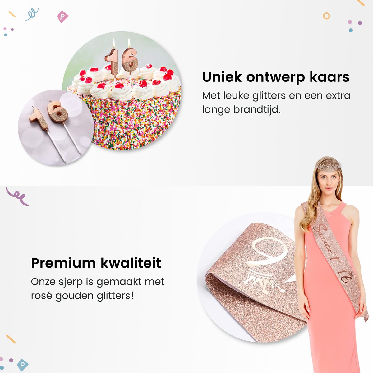 Set Anniversaire "Birthday Queen" - Couronne Strass + Écharpe - Diadème Adjustable - Décoration Fête