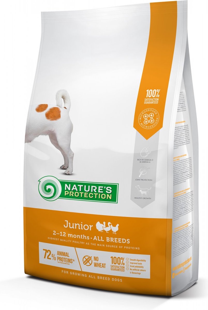 Nature's Protection JUNIOR MEDIUM KIP 7,5KG.