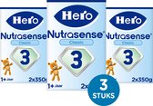 Hero Nutrasense Peutermelk Classic 3 (1+ Jaar) - 3 x 700gr - Met Melkvet - Palmolievrij (Voorheen Hero Baby Classic 3)