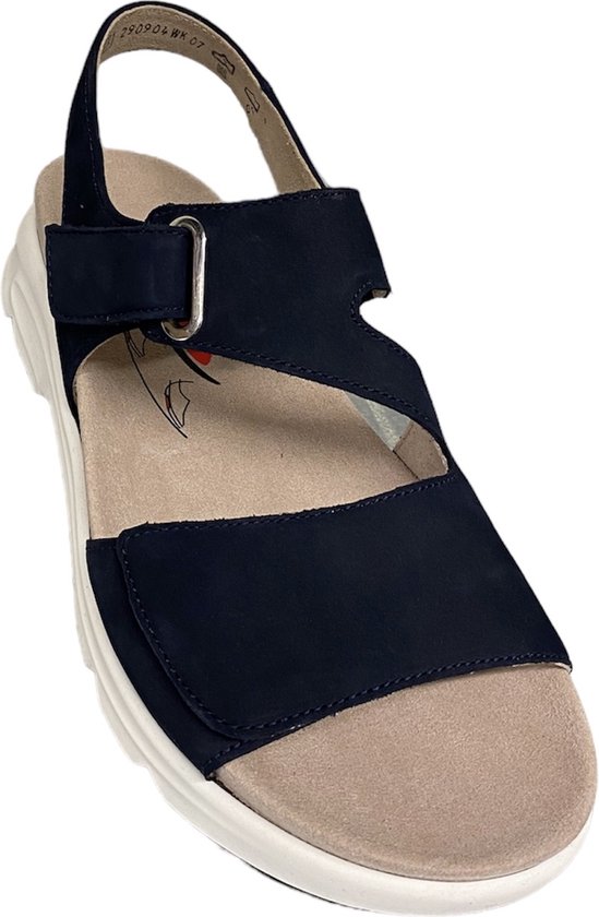 Gabor 26.885.36 Soft Nubuk Blue-sandalen los voetbed-sandalen gabor |  bol.com