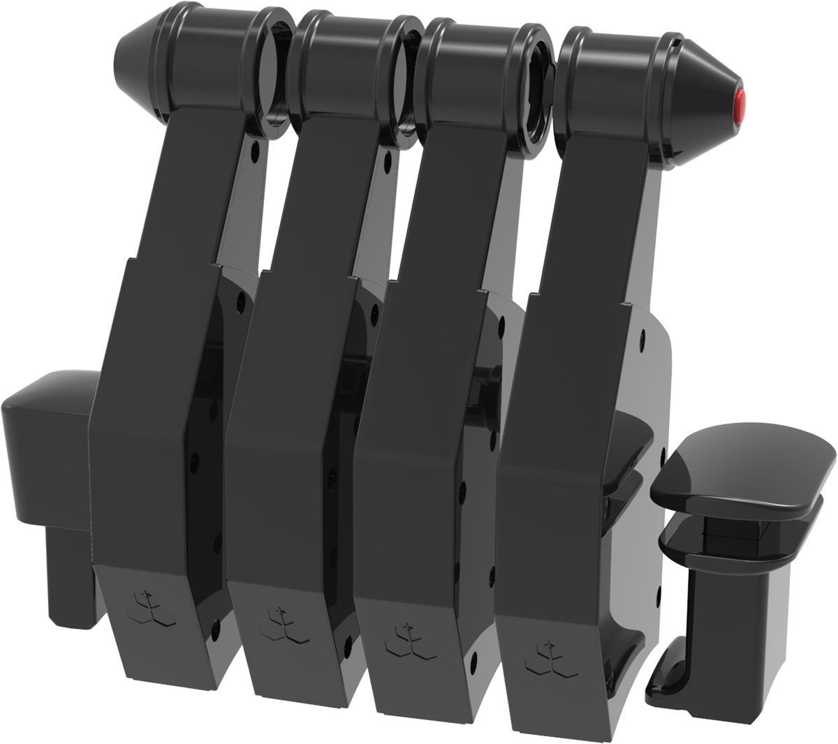 Honeycomb Airbus A319-A380 Throttle Pack - Past op Honeycomb Bravo Throttle - PC