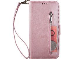 Bookcase Geschikt voor Huawei Mate 20 Lite - Roze - Portemonnee Hoesje - Wallet
