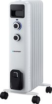 Blaupunkt HOR301 - Chauffage , Radiateur d'huile 1500W avec thermostat et protection contre la surchauffe - Wit