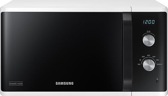 Samsung MS23K3614AW, Aanrecht, Solo-magnetron, 23 l, 800 W, Draaiknop, Wit