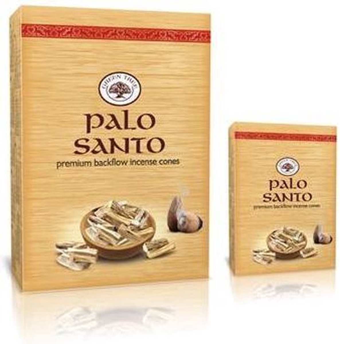 Green Tree Palo Santo Backflow Wierook Kegels (3 pakjes)