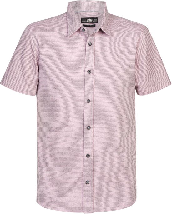 Petrol Industries - Heren Overhemd met korte mouw - Roze - Maat S