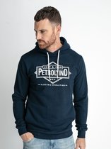 Petrol Industries - Heren Vintage hoodie - Blauw - Maat L