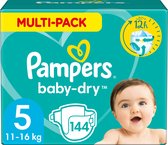 Bol.com Pampers Baby-Dry Luiers - Maat 5 (11-16 kg) - 144 stuks - Multi-Pack aanbieding