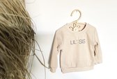 Little koekies - Baby Sweater Lil Sis 98 - Baby trui - luxe kwaliteit - Kleine zus- zwangerschapsaankondiging - zwanger - zusje