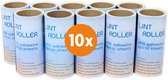 LaundrySpecialist® REFILL SET pour rouleaux à peluches - lot de 10 - pour éliminer les poils d'animaux et les peluches de tous les textiles - 10 rouleaux de 55 feuilles adhésives en spirale / environ 8 mètres par rouleau