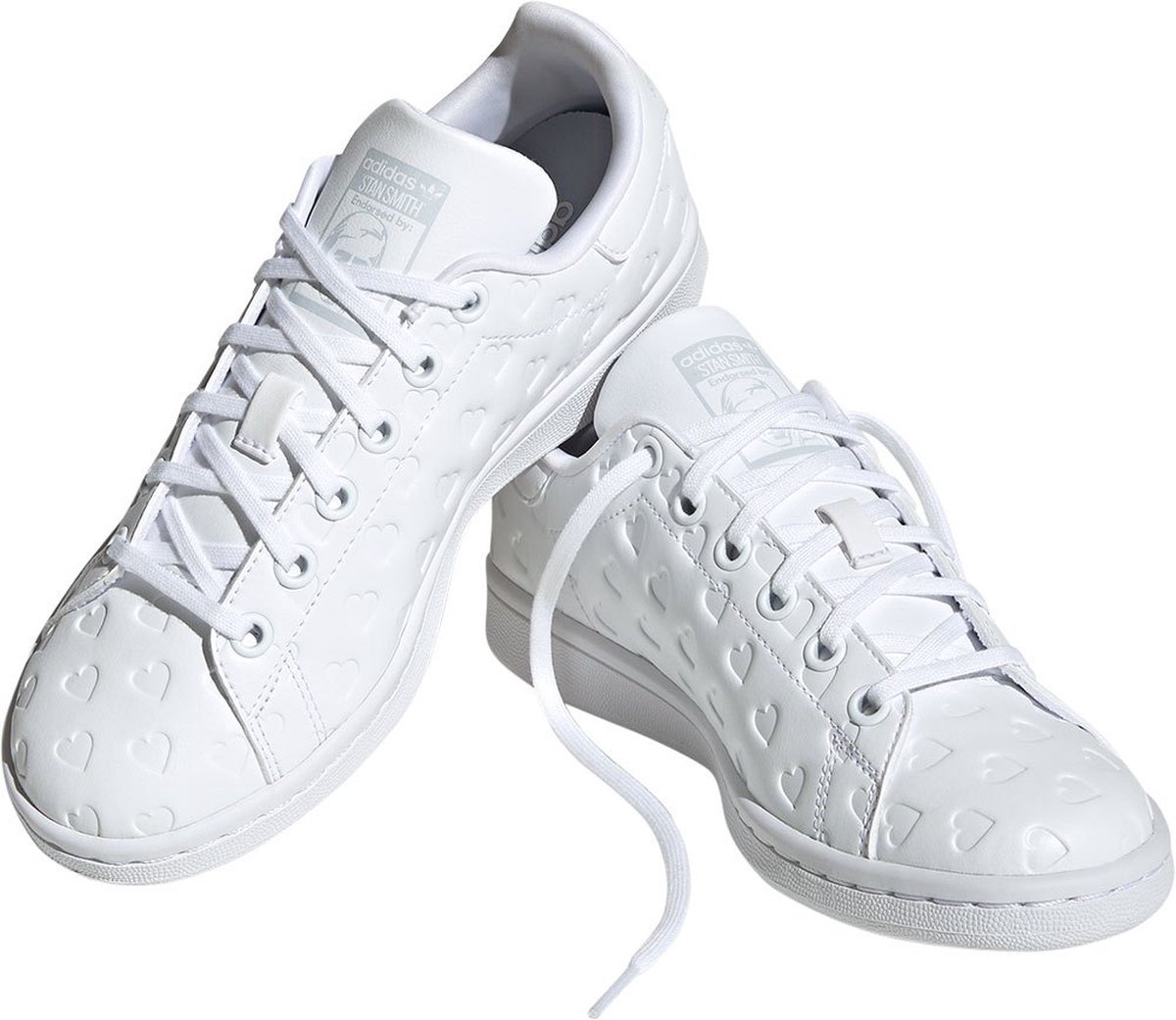 Adidas originals junior shop stan smith trainer white