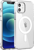 My Case Hoesje geschikt voor iPhone 12 MagSafe Transparant Hoes - iPhone 12 Pro Hoesje MagSafe Transparant