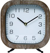 Klokken - Table Clock Ibud 21x6x23cm Brown/white