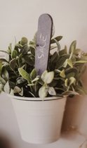 Sparq Home - moestuin labels - tuin markers set van 3 - plantenlabels - speksteen - relatiegeschenk - cadeau moederdag