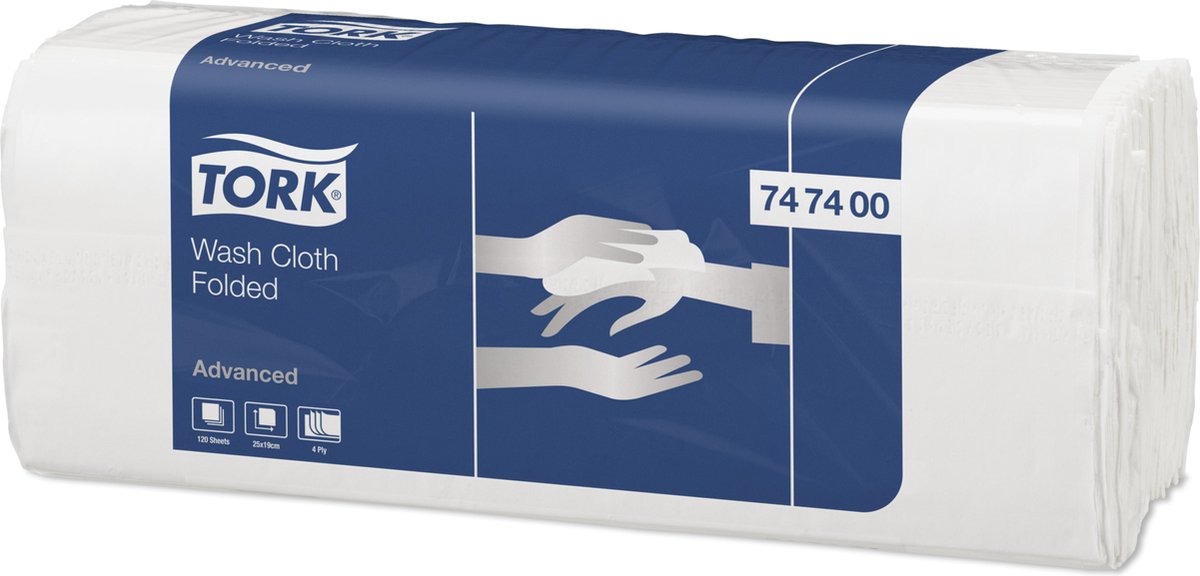 Tork Adv.Wash Cloth Fld 20x120 (24)