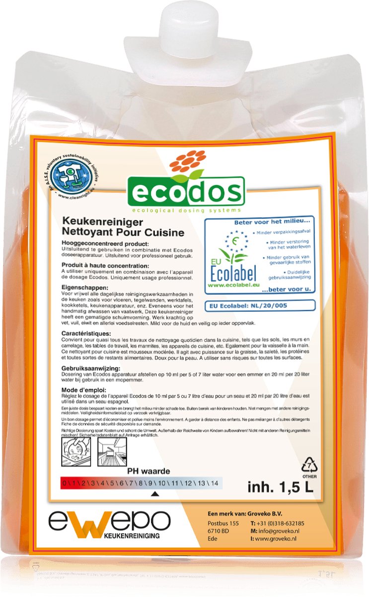 Ewepo Ecodos Easy keuken 2x1,5 L.