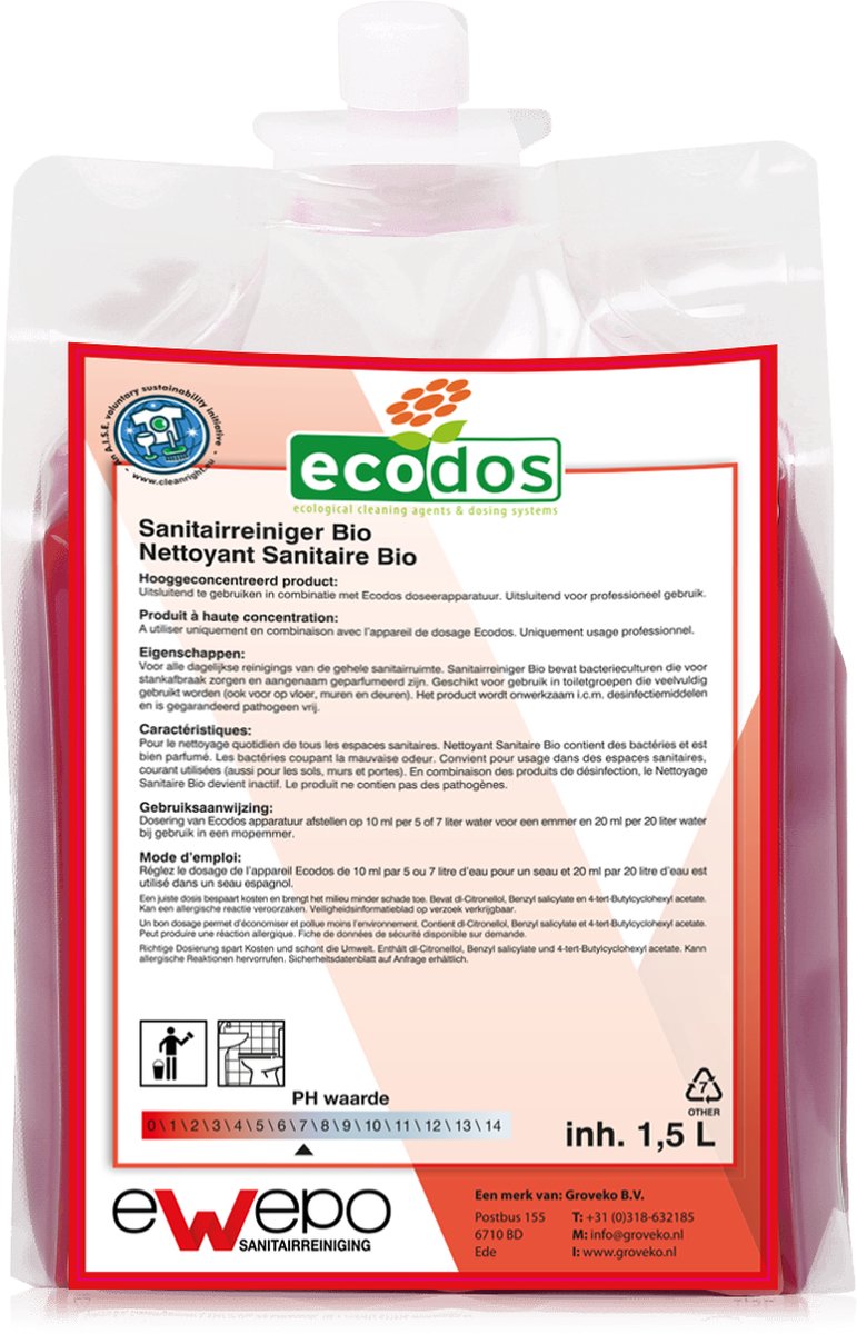 Ewepo Ecodos Easy sanitair bio 2x1,5 L.