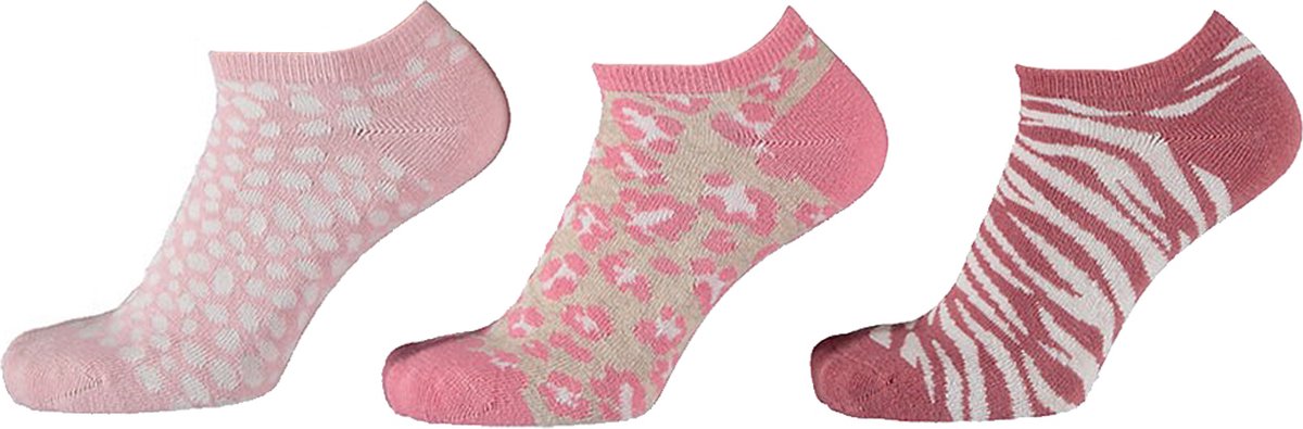 iN ControL 3pack sneakersocks ANIMAL pink 35/38