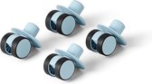 Modu Casters - Blocs souples - speelgoed ouverts - Extension avec roulettes x4 - Blue ciel