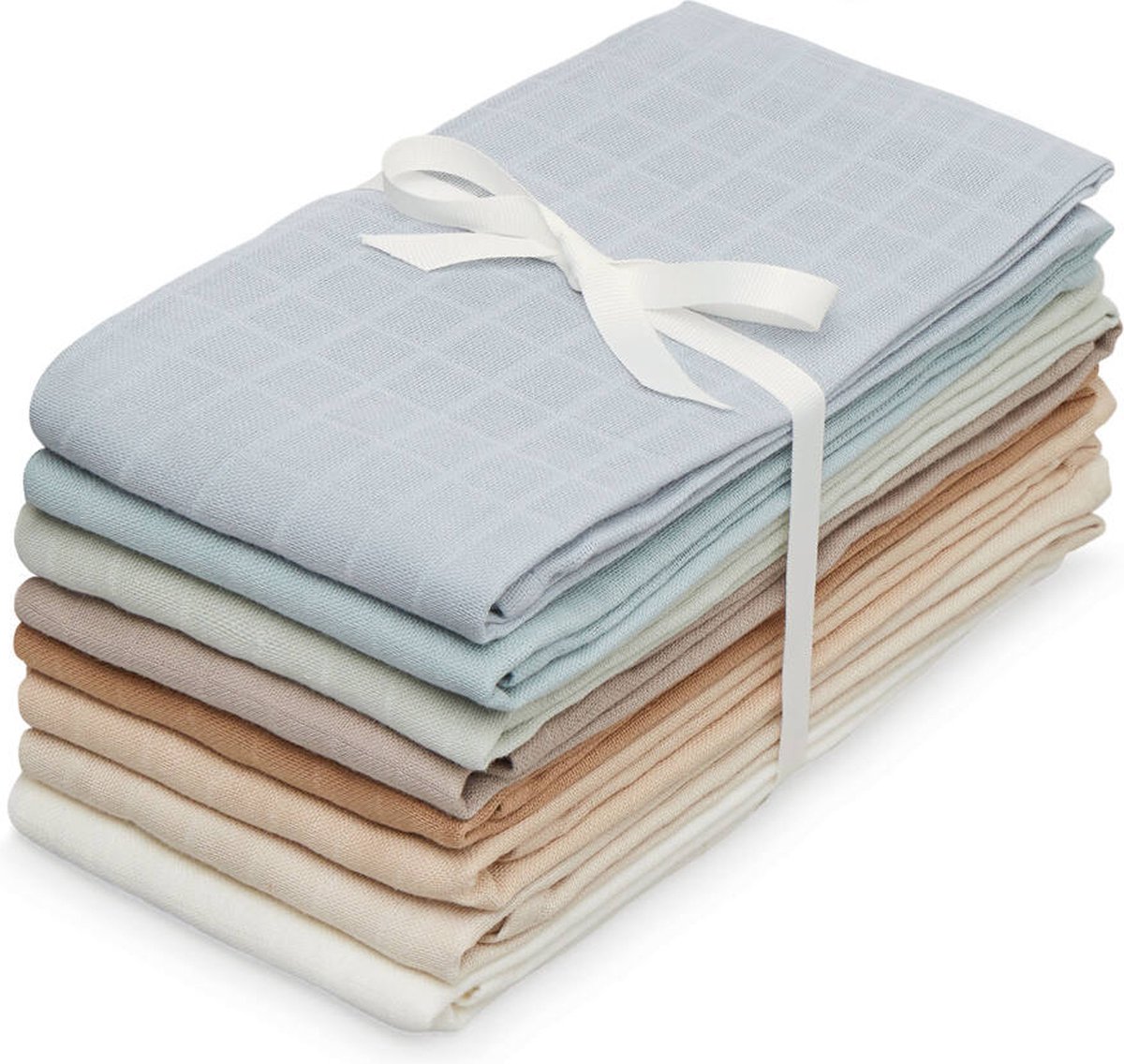 Goedkoopste Cam Cam hydrofiele doeken set van acht 70x70 - blauw