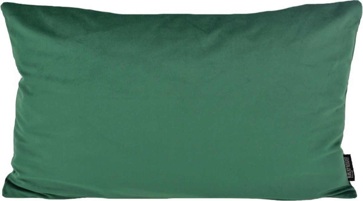 Gek op Kussens! Sierkussen Velvet Donkergroen Long | 30 x 50 cm | Velvet/Polyester