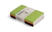 WRITERSBLOK Set of 4 BAMBOO PAPER SMALL 96 Blank Pages NOTEBOOKS Size 13x8.5x0.7cm 80g