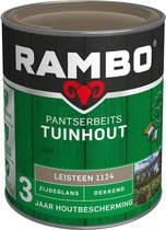 Rambo Pantserbeits Tuinhout Zijdeglans Dekkend - Gelijkmatig Vloeiend - Leisteengrijs - 0.75L