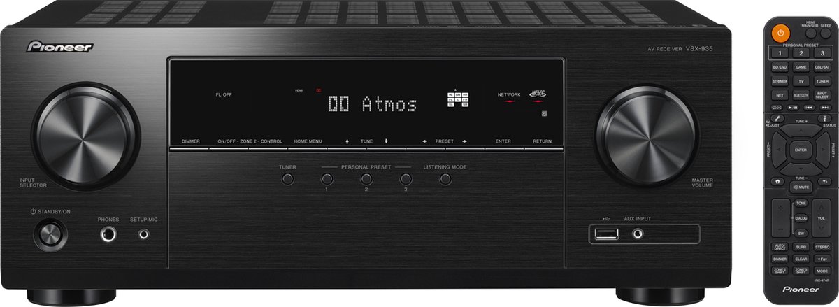 Pioneer VSX-935 7.2-ch Network AV Receiver - Black