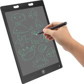 Buxibo - Tablette électronique d'écriture et de dessin Kids 12 pouces - Effaçable - Tablette pour enfants - Jouets Éducatif - Garçons et filles - Accessoire inclus - Zwart